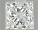 Natural Diamond 0.70 Carats, Princess with  Cut, G Color, IF Clarity and Certified by GIA