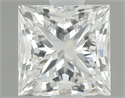 Natural Diamond 0.70 Carats, Princess with  Cut, G Color, IF Clarity and Certified by GIA