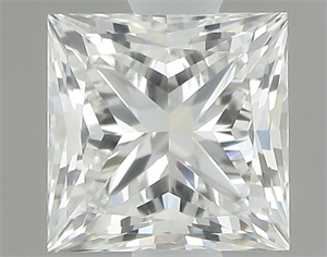 Picture of Natural Diamond 0.70 Carats, Princess with  Cut, G Color, IF Clarity and Certified by GIA