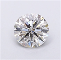 Lab Grown Diamond 1.25 Carats, Round with Ideal Cut, H Color, VVS2 Clarity and Certified by IGI