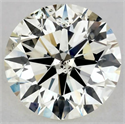 Natural Diamond 0.60 Carats, Round with Excellent Cut, L Color, SI2 Clarity and Certified by GIA