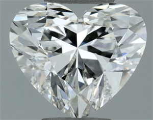 Picture of Natural Diamond 0.50 Carats, Heart with  Cut, H Color, VVS2 Clarity and Certified by IGI