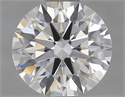 Lab Grown Diamond 0.73 Carats, Round with Ideal Cut, D Color, VVS2 Clarity and Certified by IGI