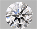 Natural Diamond 1.34 Carats, Round with Excellent Cut, E Color, VVS1 Clarity and Certified by GIA