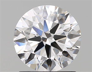 Picture of Natural Diamond 1.34 Carats, Round with Excellent Cut, E Color, VVS1 Clarity and Certified by GIA