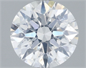 Natural Diamond 1.51 Carats, Round with Excellent Cut, F Color, I1 Clarity and Certified by GIA