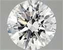 Lab Grown Diamond 2.53 Carats, Round with Excellent Cut, D Color, VVS2 Clarity and Certified by IGI