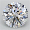 Lab Grown Diamond 1.05 Carats, Round with Ideal Cut, D Color, VVS2 Clarity and Certified by IGI