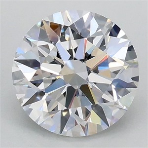 Picture of Lab Grown Diamond 1.05 Carats, Round with Ideal Cut, D Color, VVS2 Clarity and Certified by IGI