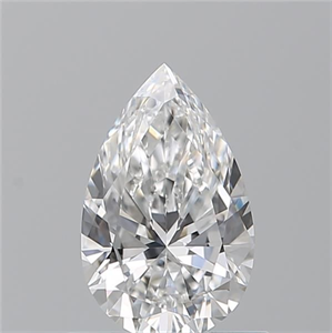Picture of Natural Diamond 0.76 Carats, Pear with  Cut, E Color, VVS2 Clarity and Certified by GIA