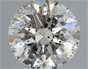 Natural Diamond 0.74 Carats, Round with Excellent Cut, J Color, I1 Clarity and Certified by IGI