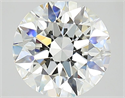 Natural Diamond 1.01 Carats, Round with Excellent Cut, H Color, VVS2 Clarity and Certified by GIA