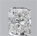 Natural Diamond 0.62 Carats, Radiant with  Cut, E Color, VVS1 Clarity and Certified by GIA
