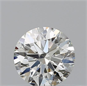 Natural Diamond 0.40 Carats, Round with Excellent Cut, K Color, SI1 Clarity and Certified by GIA