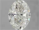 Natural Diamond 0.80 Carats, Oval with  Cut, J Color, VVS2 Clarity and Certified by GIA