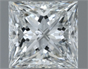 Natural Diamond 1.01 Carats, Princess with  Cut, F Color, SI2 Clarity and Certified by IGI
