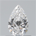 Natural Diamond 0.50 Carats, Pear with  Cut, D Color, VS1 Clarity and Certified by GIA
