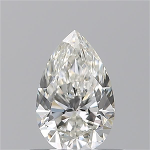 Picture of Natural Diamond 0.55 Carats, Pear with  Cut, H Color, VVS1 Clarity and Certified by GIA