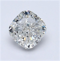 Natural Diamond 1.11 Carats, Cushion with  Cut, I Color, I1 Clarity and Certified by GIA