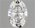 Natural Diamond 0.46 Carats, Oval with  Cut, E Color, VS2 Clarity and Certified by GIA