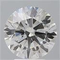 Lab Grown Diamond 3.60 Carats, Round with Ideal Cut, F Color, VS1 Clarity and Certified by IGI