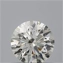Natural Diamond 0.53 Carats, Round with Excellent Cut, H Color, VS1 Clarity and Certified by IGI