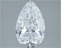 Natural Diamond 2.54 Carats, Pear with  Cut, D Color, VS2 Clarity and Certified by GIA