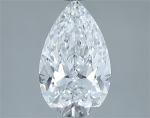 Picture of Natural Diamond 2.54 Carats, Pear with  Cut, D Color, VS2 Clarity and Certified by GIA
