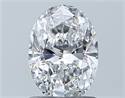 Natural Diamond 1.00 Carats, Oval with  Cut, D Color, SI2 Clarity and Certified by GIA