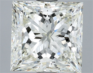 Foto Diamante Natural 3.03 quilates, Princesa , Color J, claridad VVS1 y certificado IGI de