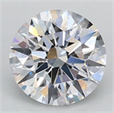 Lab Grown Diamond 1.05 Carats, Round with Ideal Cut, D Color, VVS2 Clarity and Certified by IGI