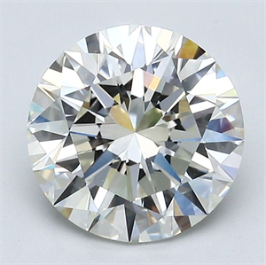 Foto Diamante Natural 2.50 quilates, Redondo , Color J, claridad VS1 y certificado GIA de