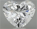 Natural Diamond 0.38 Carats, Heart with  Cut, D Color, VVS2 Clarity and Certified by GIA