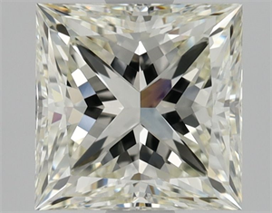 Picture of Natural Diamond 1.51 Carats, Princess with  Cut, L Color, VVS2 Clarity and Certified by GIA
