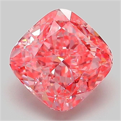 Picture of Lab Grown Diamond 2.02 Carats, CUSHION MODIFIED with  Cut, Fancy Vivid Pink Color, VVS2 Clarity and Certified by IGI