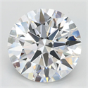 Lab Grown Diamond 3.03 Carats, Round with Ideal Cut, D Color, VVS1 Clarity and Certified by IGI