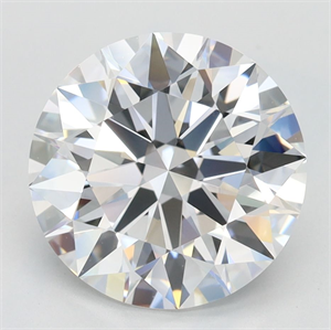 Picture of Lab Grown Diamond 3.03 Carats, Round with Ideal Cut, D Color, VVS1 Clarity and Certified by IGI