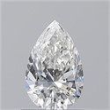 Natural Diamond 0.70 Carats, Pear with  Cut, F Color, VS2 Clarity and Certified by GIA