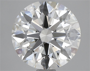 Picture of Natural Diamond 2.12 Carats, Round with Excellent Cut, H Color, VVS2 Clarity and Certified by GIA