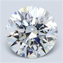 Natural Diamond 5.01 Carats, Round with Excellent Cut, E Color, VS1 Clarity and Certified by GIA