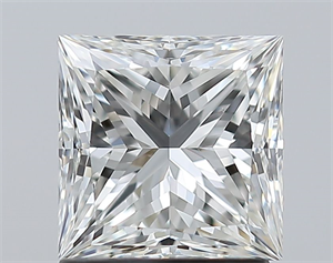 Picture of Natural Diamond 1.52 Carats, Princess with  Cut, G Color, VS2 Clarity and Certified by GIA