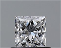 Diamante Natural 0.51 quilates, Princesa , Color D, claridad VS2 y certificado GIA