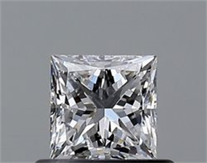 Foto Diamante Natural 0.51 quilates, Princesa , Color D, claridad VS2 y certificado GIA de