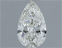 Diamante Natural 0.74 quilates, De pera , Color H, claridad IF y certificado IGI