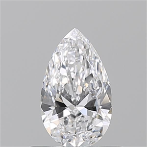 Picture of Natural Diamond 0.50 Carats, Pear with  Cut, D Color, VS2 Clarity and Certified by GIA