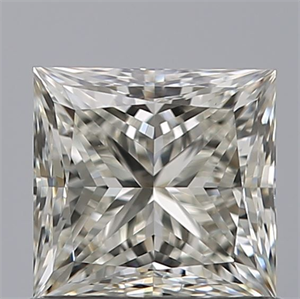 Picture of Natural Diamond 0.90 Carats, Princess with  Cut, J Color, VVS1 Clarity and Certified by GIA