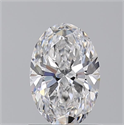 Natural Diamond 1.05 Carats, Oval with  Cut, D Color, IF Clarity and Certified by GIA