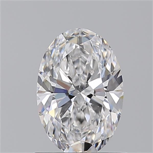 Picture of Natural Diamond 1.05 Carats, Oval with  Cut, D Color, IF Clarity and Certified by GIA