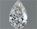 Natural Diamond 0.60 Carats, Pear with  Cut, H Color, VS2 Clarity and Certified by GIA