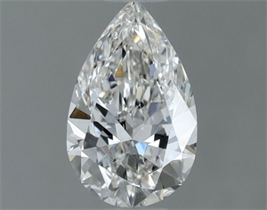 Picture of Natural Diamond 0.60 Carats, Pear with  Cut, H Color, VS2 Clarity and Certified by GIA